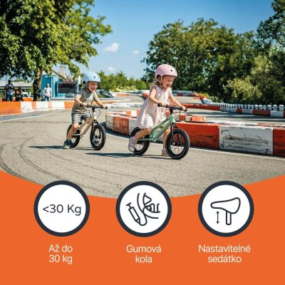 Zopa Racer Odrážedlo s brzdou - Coconut White - obrázek
