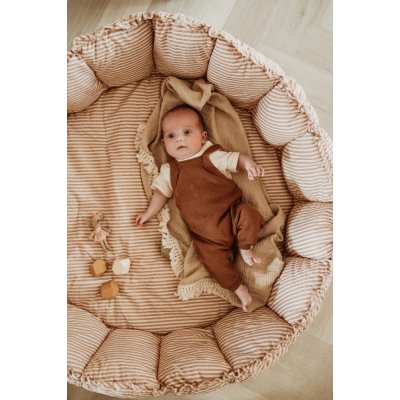 Play & Go Coco Dětské hnízdo Bloom - Stripes Brown - obrázek