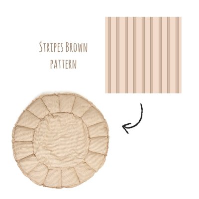 Play & Go Coco Dětské hnízdo Bloom - Stripes Brown - obrázek