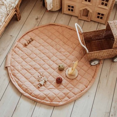 Play & Go Noomad Soft Hrací deka/Vak na hračky Organic - Fleuri