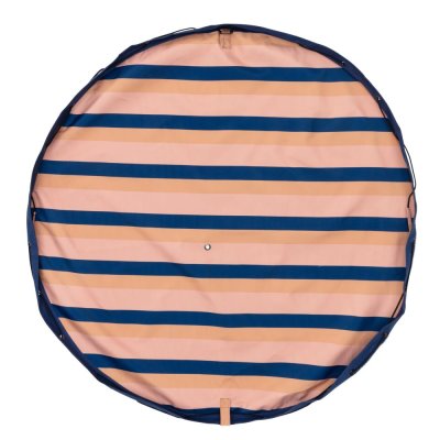 Play & Go Noomad Outdoor Hrací deka/Vak na hračky - Mokka Stripes - obrázek