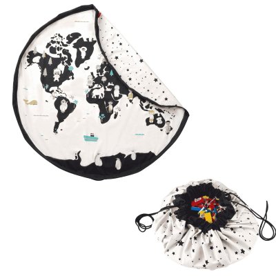 Play & Go Noomad Original Hrací deka/Vak na hračky - Worldmap - obrázek