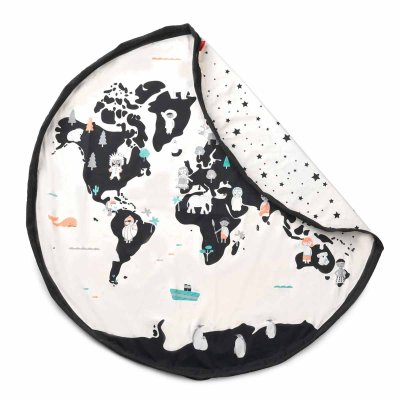 Play & Go Noomad Original Hrací deka/Vak na hračky - Worldmap - obrázek