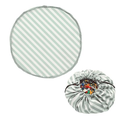Play & Go Noomad Original Hrací deka/Vak na hračky - Stripes Green