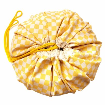 Play & Go Noomad Original Hrací deka/Vak na hračky - Vichy Yellow - obrázek