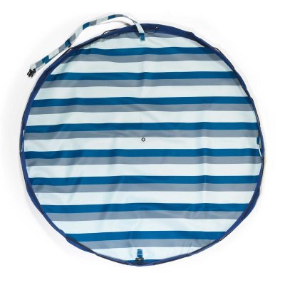 Play & Go Noomad Outdoor Hrací deka/Vak na hračky - Blue/Green Stripes - obrázek