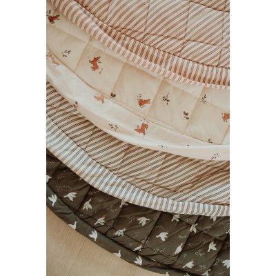 Play & Go Noomad Soft Hrací deka/Vak na hračky - Stripes Brown - obrázek