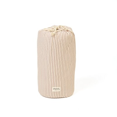 Play & Go Noomad Soft Hrací deka/Vak na hračky - Stripes Brown - obrázek