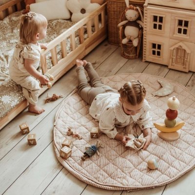 Play & Go Noomad Soft Hrací deka/Vak na hračky - Stripes Brown