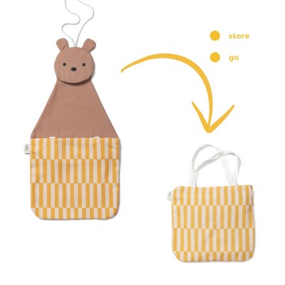 Play & Go Toto Nástěnný organizér/Taška - Bear - obrázek