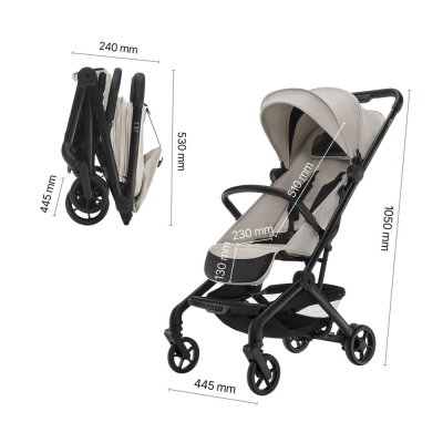Zopa Sportovní kočárek Jet + Kufřík Pack&Ride - Toffee Brown - obrázek