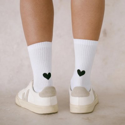 Eulenschnitt Dámské ponožky - Heart White, vel. S - obrázek