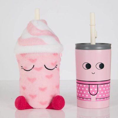 Asobu Fuzzie Termohrnek v plyšovém pouzdře - Lulu the Love Bug - obrázek