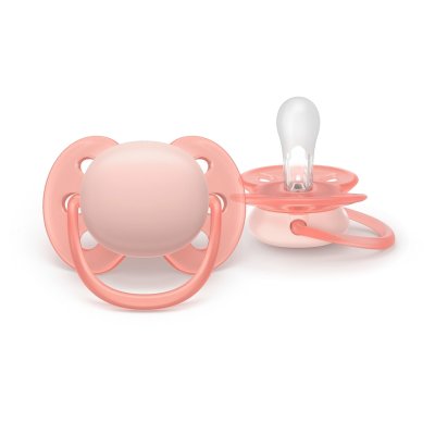 Philips AVENT Šidítko Ultrasoft 0 - 6 m - Dívka, 2 ks - obrázek