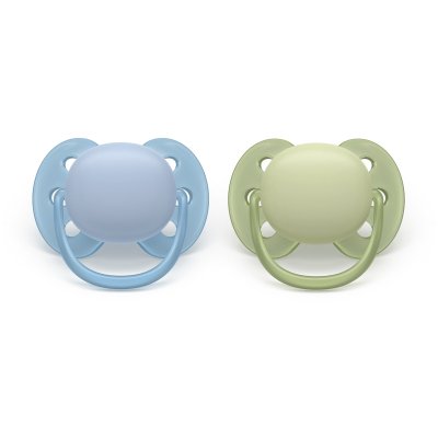 Philips AVENT Šidítko Ultrasoft 0 - 6 m - Chlapec, 2 ks - obrázek