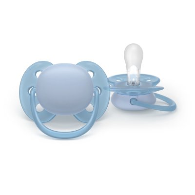 Philips AVENT Šidítko Ultrasoft 0 - 6 m - Chlapec, 2 ks - obrázek