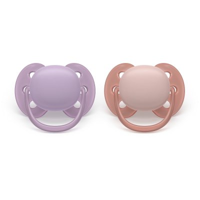 Philips AVENT Šidítko Ultrasoft 6 - 18 m - Dívka, 2 ks - obrázek