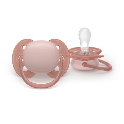 Philips AVENT Šidítko Ultrasoft 6 - 18 m - Dívka, 2 ks - obrázek