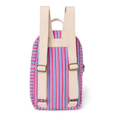 Studio Noos Dětský batůžek Mini Poplin - Raspberry Striped - obrázek