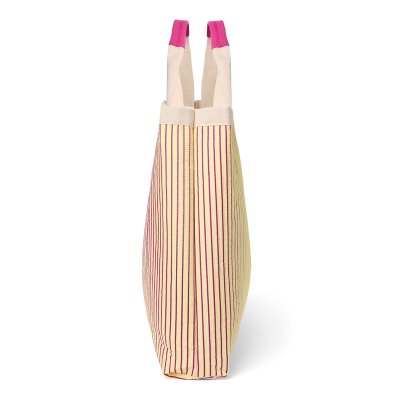 Studio Noos Plážová taška Poplin - Butter Yellow Striped - obrázek