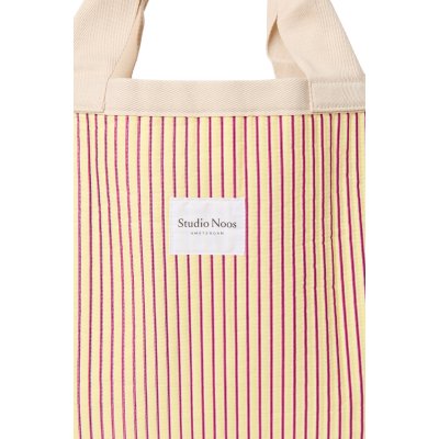 Studio Noos Plážová taška Poplin - Butter Yellow Striped - obrázek