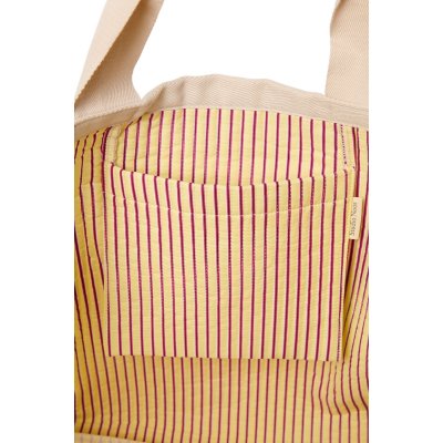 Studio Noos Plážová taška Poplin - Butter Yellow Striped - obrázek