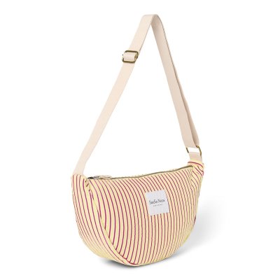 Studio Noos Crossbody ledvinka Poplin - Butter Yellow Striped - obrázek