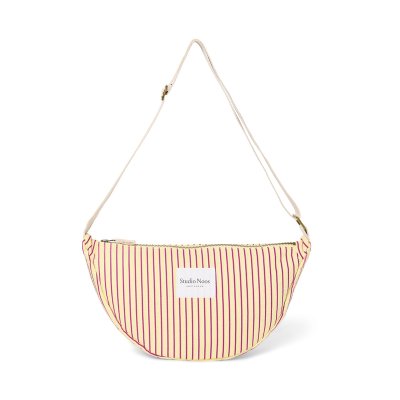 Studio Noos Crossbody ledvinka Poplin - Butter Yellow Striped