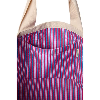 Studio Noos Plážová taška Poplin - Raspberry Striped - obrázek