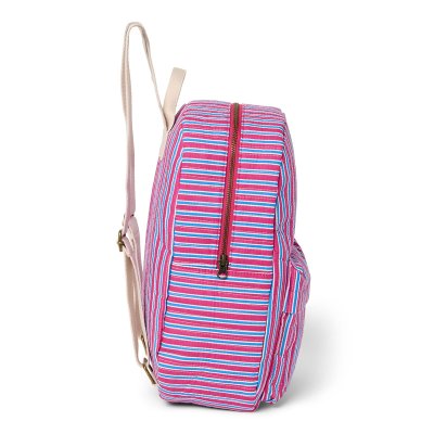 Studio Noos Dětský batoh Midi Poplin - Raspberry Striped - obrázek