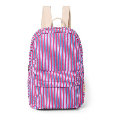 Studio Noos Dětský batoh Midi Poplin - Raspberry Striped
