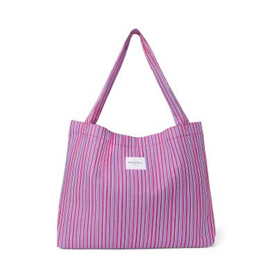Studio Noos Taška Mom Bag Poplin - Raspberry Striped - obrázek