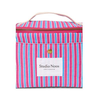 Studio Noos Chladicí taška Poplin - Raspberry Striped - obrázek