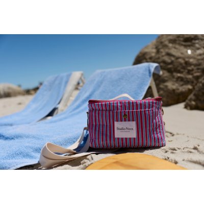 Studio Noos Chladicí taška Poplin - Raspberry Striped - obrázek
