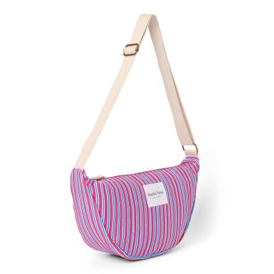 Studio Noos Crossbody ledvinka Poplin - Rapberry Striped - obrázek