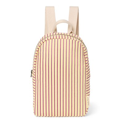 Studio Noos Dětský batůžek Mini Poplin - Butter Yellow Striped - obrázek
