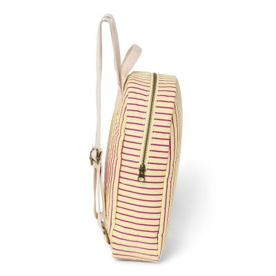 Studio Noos Dětský batůžek Mini Poplin - Butter Yellow Striped - obrázek