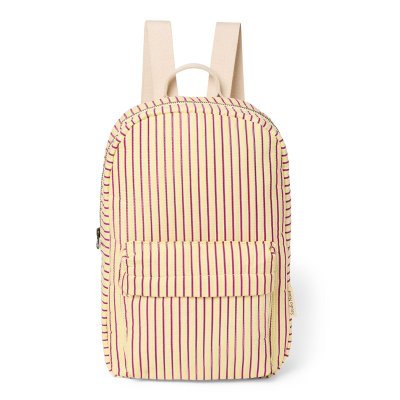 Studio Noos Dětský batoh Midi Poplin - Butter Yellow Striped - obrázek