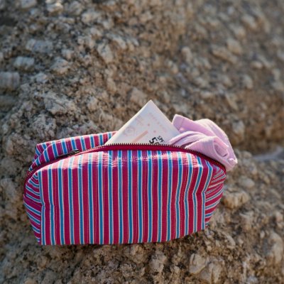 Studio Noos Pouzdro Poplin - Raspberry Striped