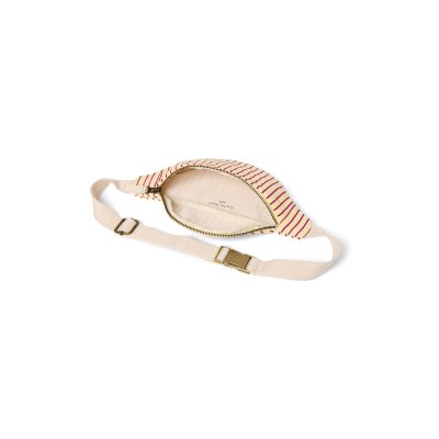 Studio Noos Dětská Crossbody ledvinka Poplin - Butter Yellow Striped - obrázek
