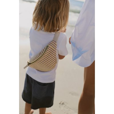 Studio Noos Dětská Crossbody ledvinka Poplin - Butter Yellow Striped - obrázek