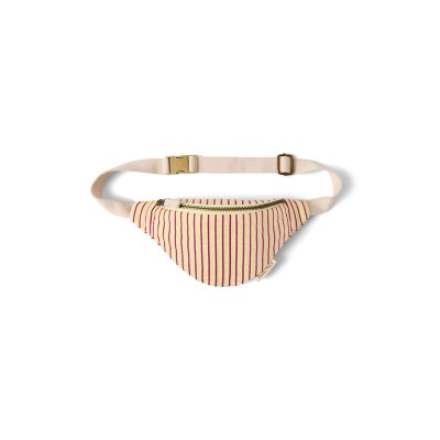 Studio Noos Dětská Crossbody ledvinka Poplin - Butter Yellow Striped
