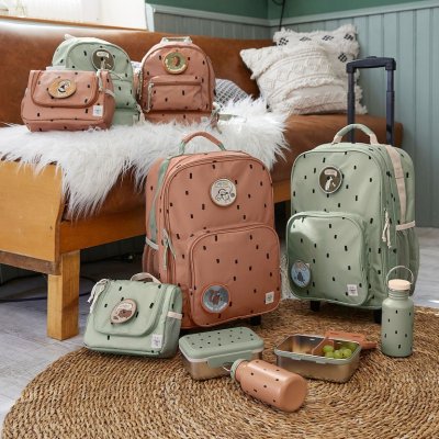 Lässig Dětský batoh Mini Backpack Happy Prints - Light Olive - obrázek