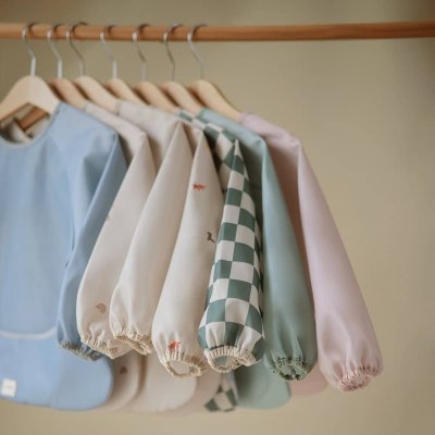 Mushie Bryndák s dlouhým rukávem - Olive Check - obrázek