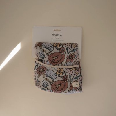 Mushie Bryndák s dlouhým rukávem - Retro Flowers - obrázek