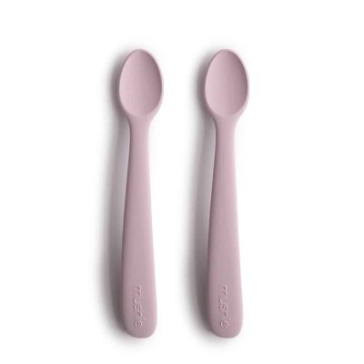 Mushie Silikonové lžičky - Soft Lilac