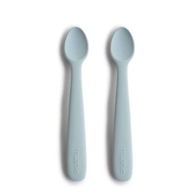 Mushie Silikonové lžičky - Powder Blue