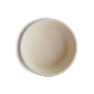 Mushie Silikonová miska s přísavkou - Ivory - obrázek