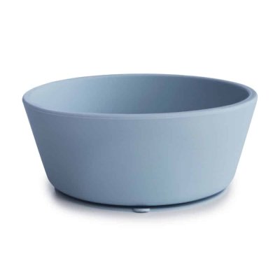 Mushie Silikonová miska s přísavkou - Powder Blue