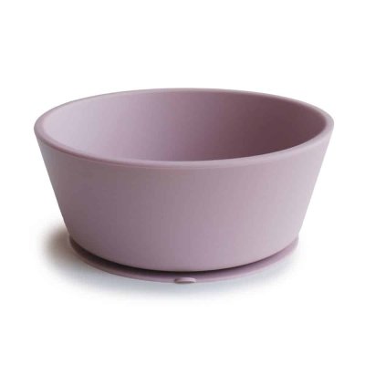 Mushie Silikonová miska s přísavkou - Soft Lilac